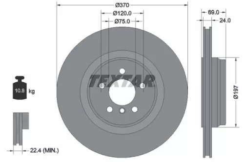 TEXTAR Brake Disc (92270003)