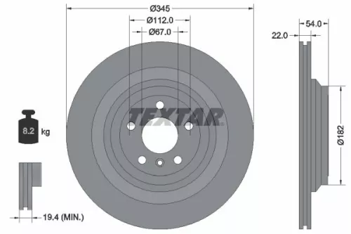 TEXTAR Brake Disc (92284003)