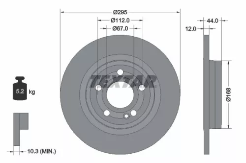 TEXTAR Brake Disc (92323203)