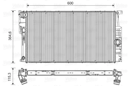 VALEO Radiator, engine cooling (735453)