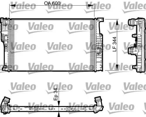 VALEO Radiator, engine cooling (735493)