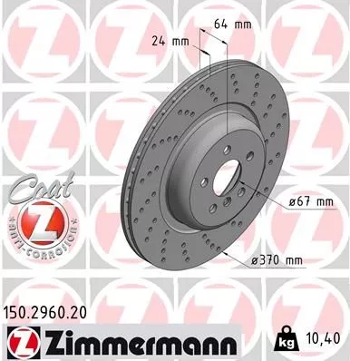 ZIMMERMANN Brake Disc (150.2960.20)