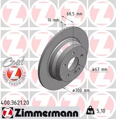 ZIMMERMANN Brake Disc (400.3621.20)