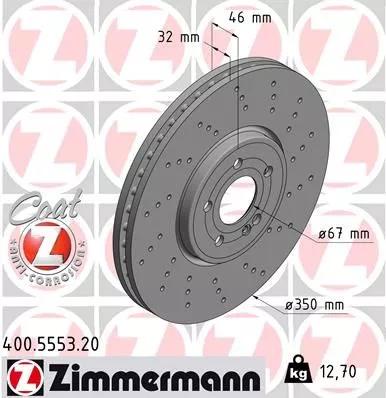 ZIMMERMANN Brake Disc (400.5553.20)