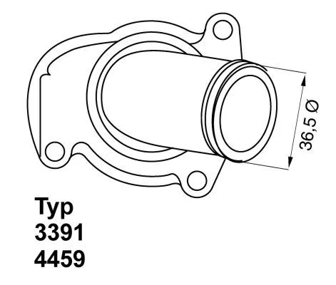 BorgWarner (Wahler) Thermostat, coolant (4459.92D)