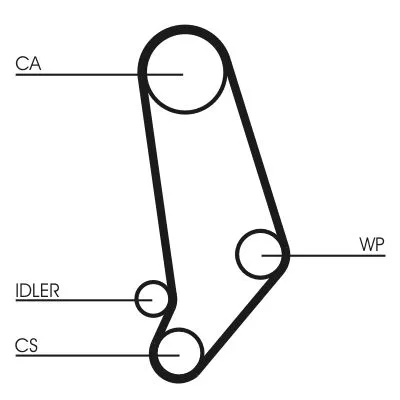 CONTINENTAL CTAM Timing Belt (CT539)