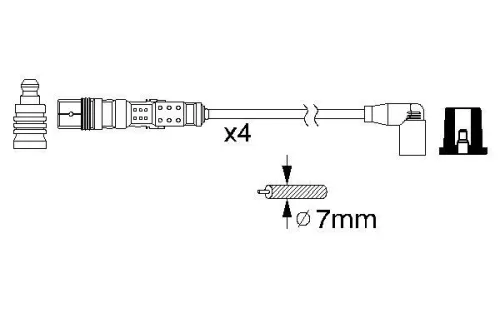 BOSCH Ignition Cable Kit (0986356312)