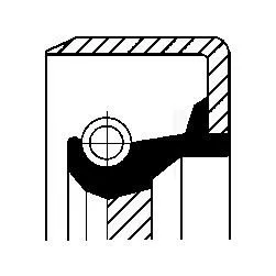 CORTECO Shaft Seal, crankshaft (12011279)