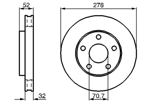 BOSCH Brake Disc (0986478486)