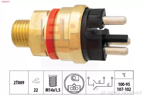 EPS Temperature Switch, radiator fan (1-850-637)