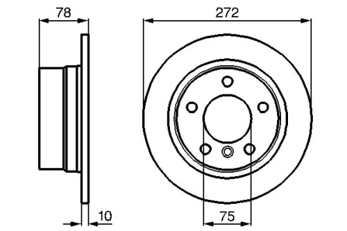 BOSCH Brake Disc (0986478641)