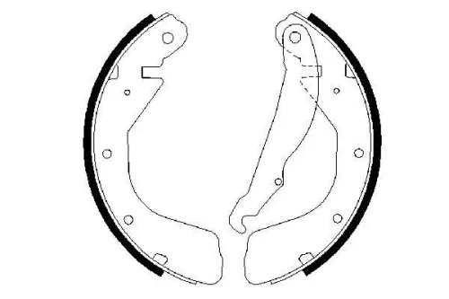 BOSCH Brake Shoe Set (0986487264)