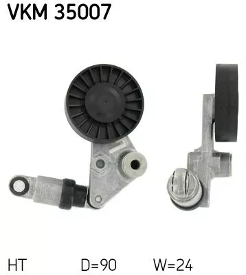 SKF Belt Tensioner, V-ribbed belt (VKM35007)
