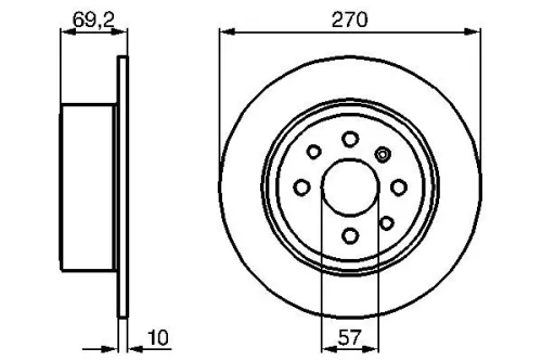BOSCH Brake Disc (0986478420)