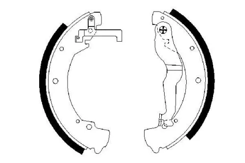BOSCH Brake Shoe Set (0986487312)