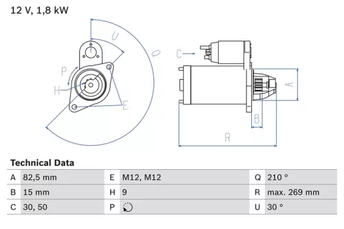BOSCH Starter (0986016240)