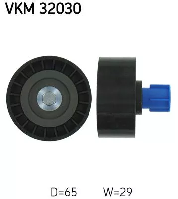 Deflection/Guide Pulley, V-ribbed belt