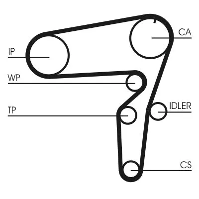 CONTINENTAL CTAM Timing Belt (CT1105)