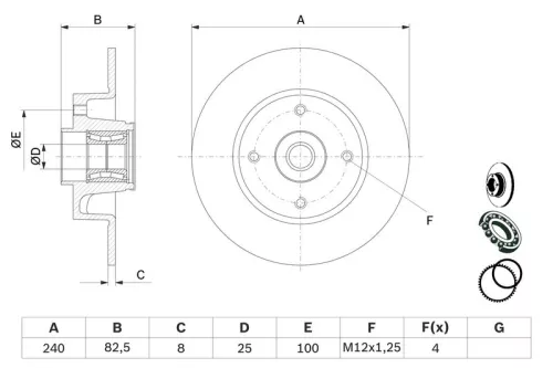 BOSCH Brake Disc (0986479278)