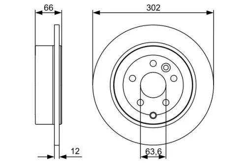 BOSCH Brake Disc (0986479518)