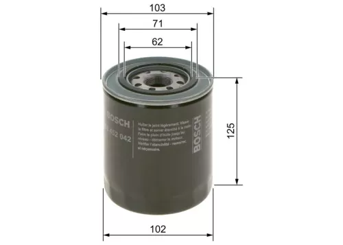 BOSCH Oil Filter (0986452042)