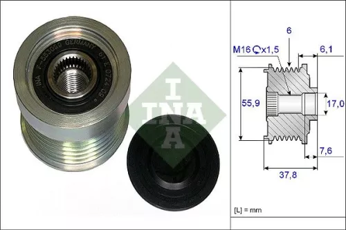 Schaeffler INA Alternator Freewheel Clutch (535007210)