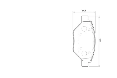 BOSCH Brake Pad Set, disc brake (0986424774)