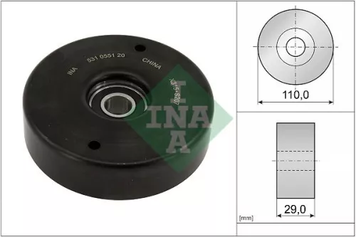 Tensioner Pulley, V-ribbed belt