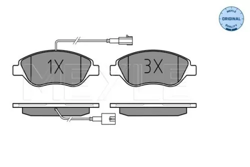 MEYLE Brake Pad Set, disc brake (0252371218/W)
