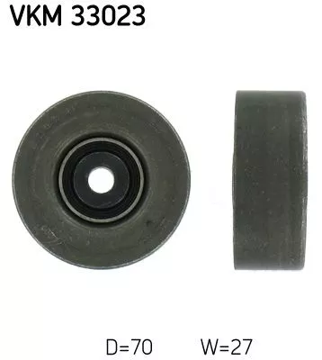 Deflection/Guide Pulley, V-ribbed belt