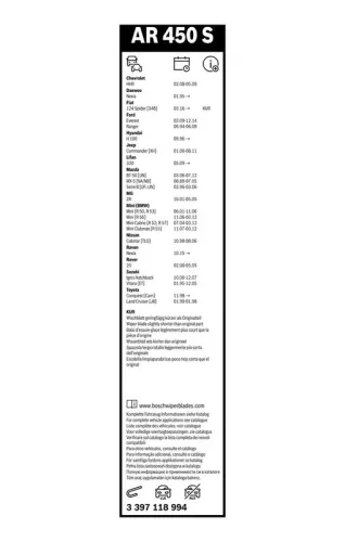 BOSCH Wiper Blade (3397118994)