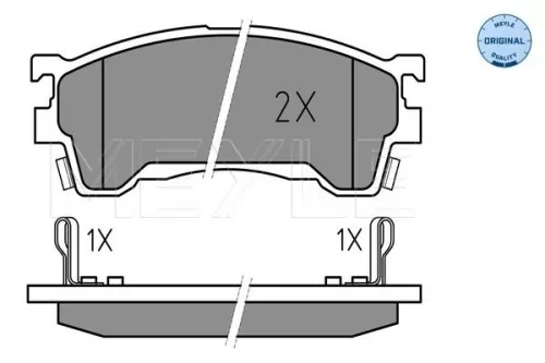 MEYLE Brake Pad Set, disc brake (0252175416/W)