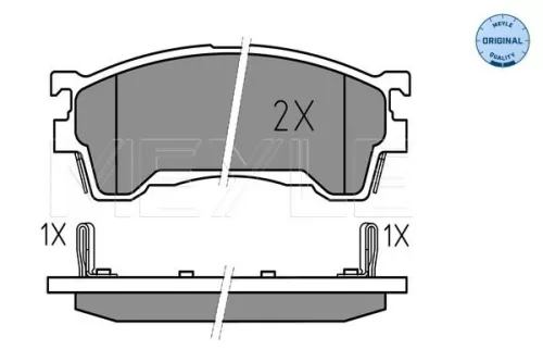 MEYLE Brake Pad Set, disc brake (0252175416/W)
