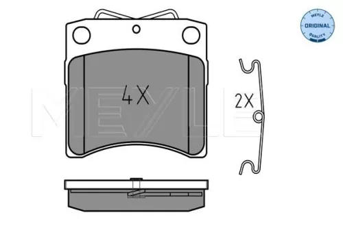 MEYLE Brake Pad Set, disc brake (0252065217)