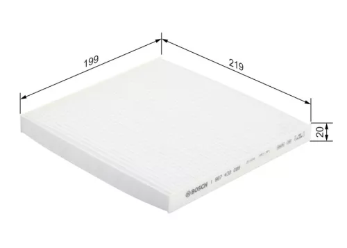 BOSCH Filter, cabin air (1987432088)
