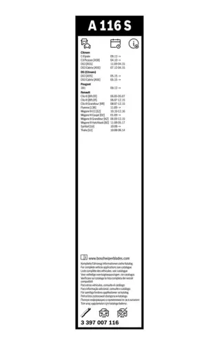 BOSCH Wiper Blade (3397007116)
