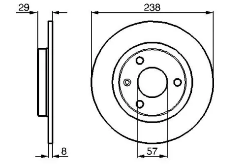 BOSCH Brake Disc (0986478246)
