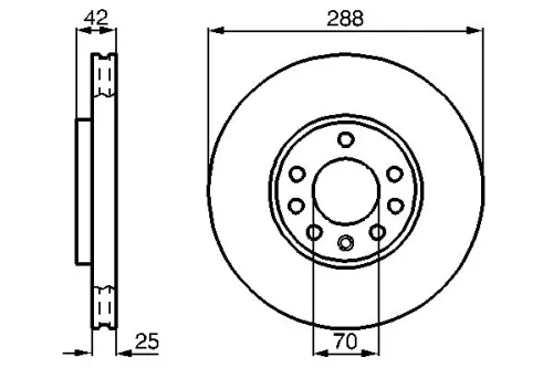 BOSCH Brake Disc (0986478588)