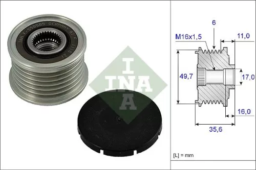 Alternator Freewheel Clutch