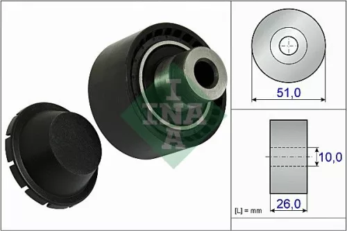 Schaeffler INA Deflection/Guide Pulley, V-ribbed belt (532033410)