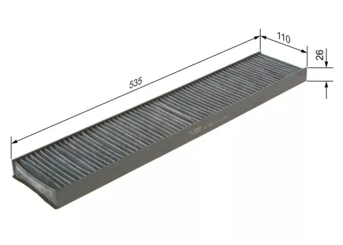 BOSCH Filter, cabin air (1987432328)
