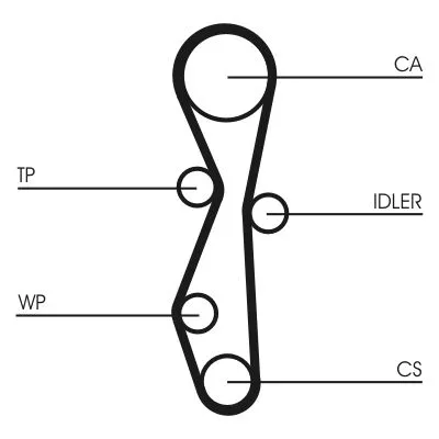 CONTINENTAL CTAM Timing Belt Kit (CT1091K1)