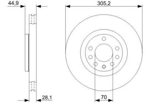BOSCH Brake Disc (0986479325)
