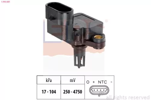 EPS Air Pressure Sensor, altitude adaption (1-993-081)