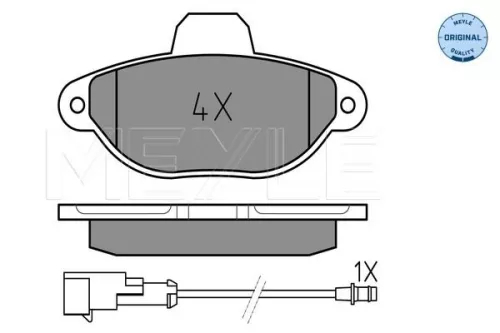 MEYLE Brake Pad Set, disc brake (0252143617/W)