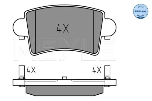 MEYLE Brake Pad Set, disc brake (0252366916)