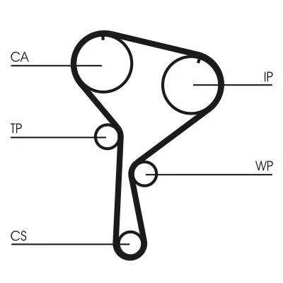 CONTINENTAL CTAM Timing Belt Kit (CT1035K2)