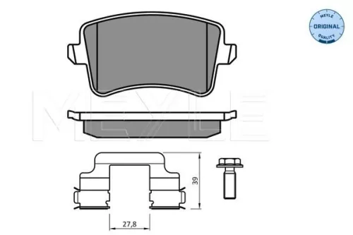 MEYLE Brake Pad Set, disc brake (0252460617/K2)