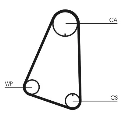 CONTINENTAL CTAM Timing Belt (CT633)