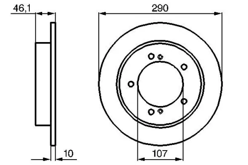 BOSCH Brake Disc (0986478539)